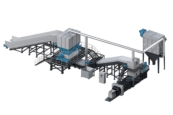 固廢垃圾破碎機大件垃圾破碎生產(chǎn)線