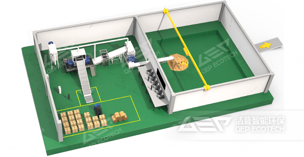 水泥窯協(xié)同處置農(nóng)林垃圾預處理系統(tǒng)