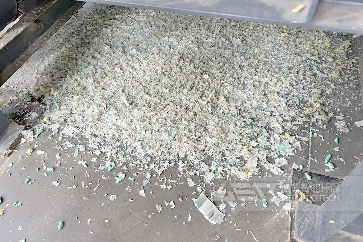 單軸細碎機出料展示