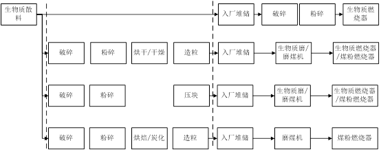 生物質(zhì)直燃摻燒技術(shù)路線