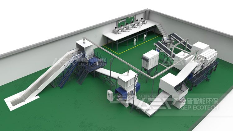 大件垃圾處置生產(chǎn)線