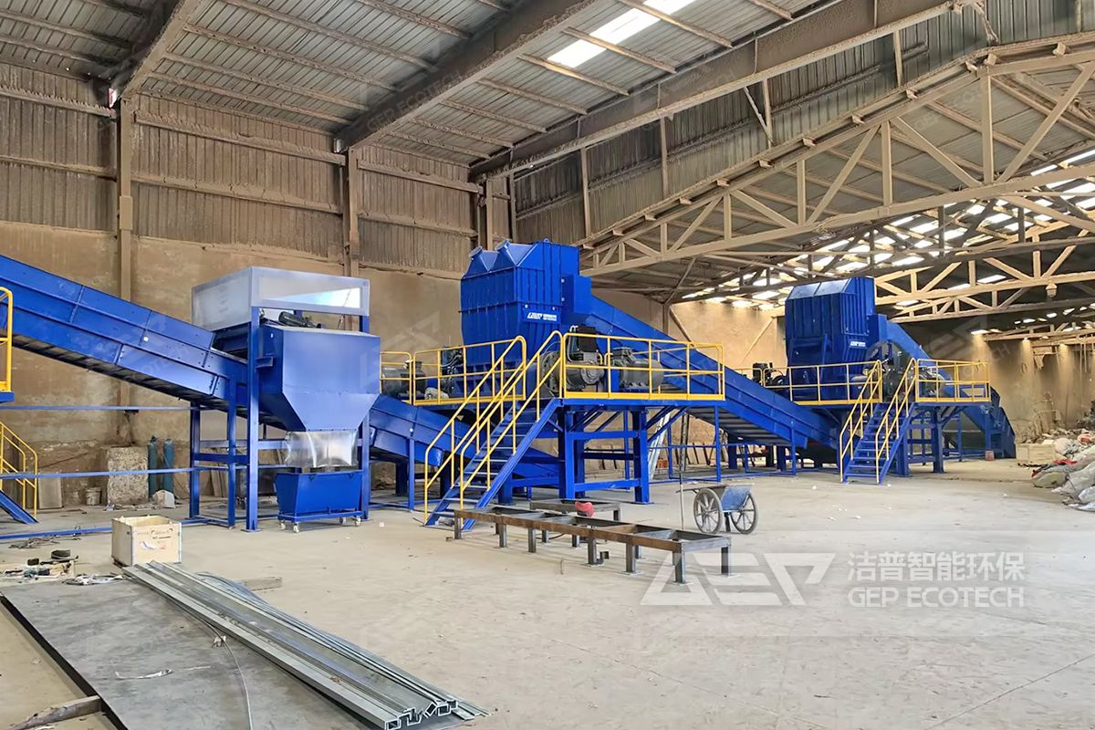 三級(jí)雙軸破碎系統(tǒng)