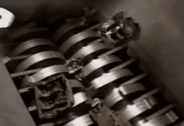 雙軸撕碎機(jī)動(dòng)畫(huà)