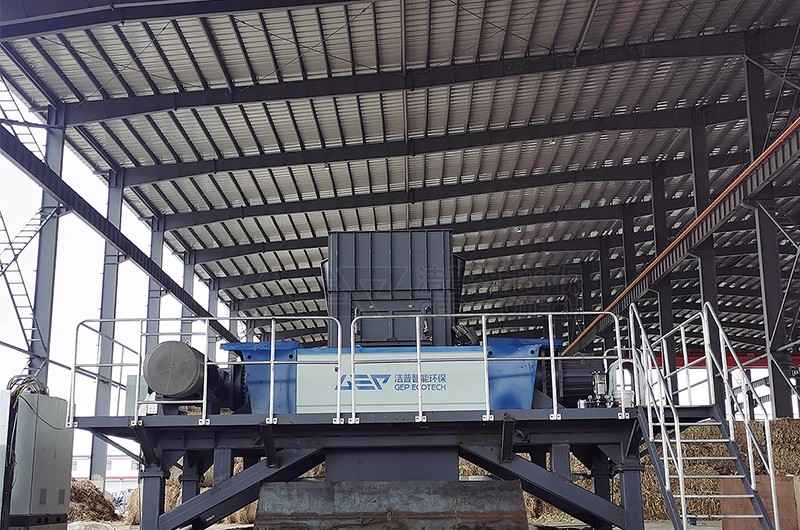 雙軸生物質撕碎機