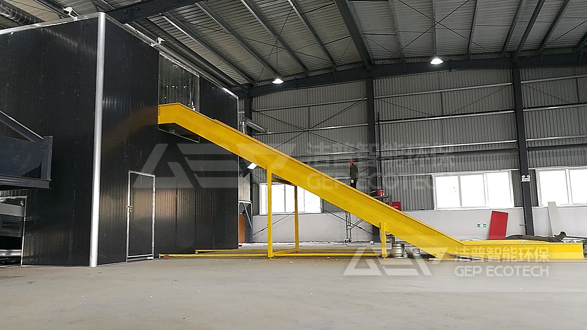 帶防護罩的大件垃圾破碎機