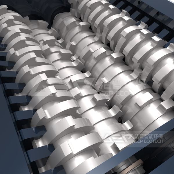 四軸撕碎機內部圖